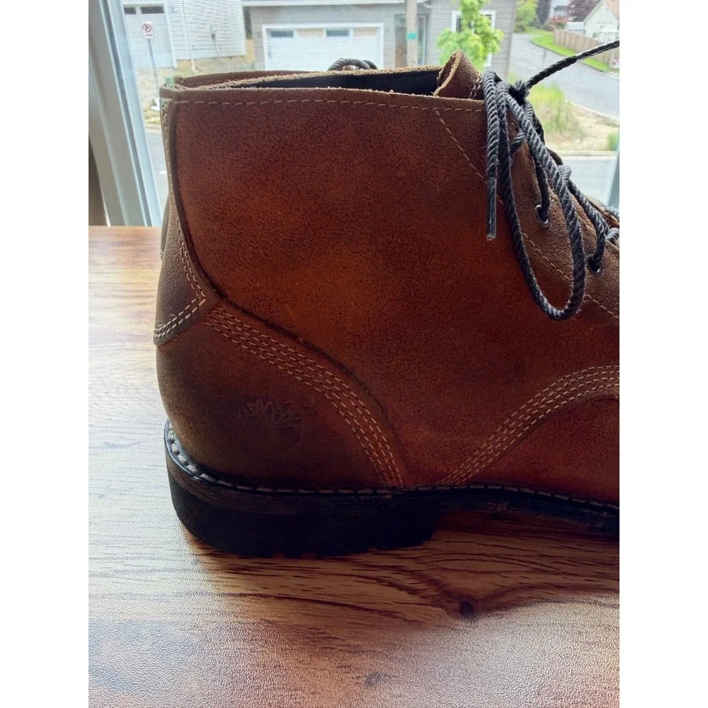 Timberland Men's Earthkeepers City Premium Brown Leather Cap Toe Boots
